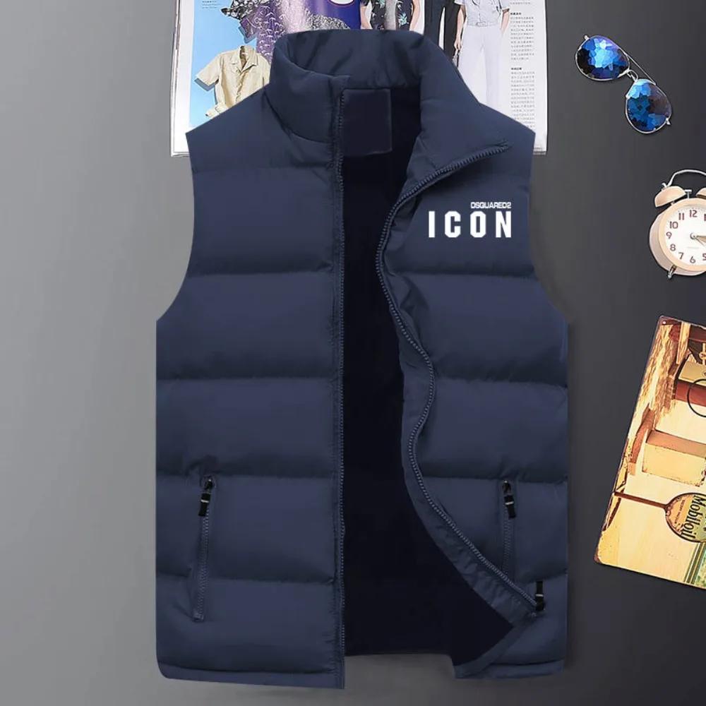 신상 패션 다운 재킷, 커플 컬러 푸퍼 재킷 조끼, 남성 민소매 코트, 여성 패딩 재킷, 상의 S-5XL